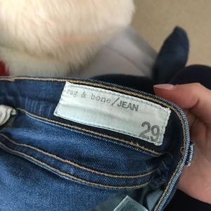 RAG AND BONE BELOVED PERFECT DARK WASH JEANS
